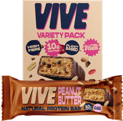Vegan Protein Bars Variety Pack   Dark Chocolate Coated Salted Caramel, Peanut B