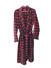 Pendleton Vintage 1960's Red Green Blue Black Sz M Plaid Bathrobe w Belt