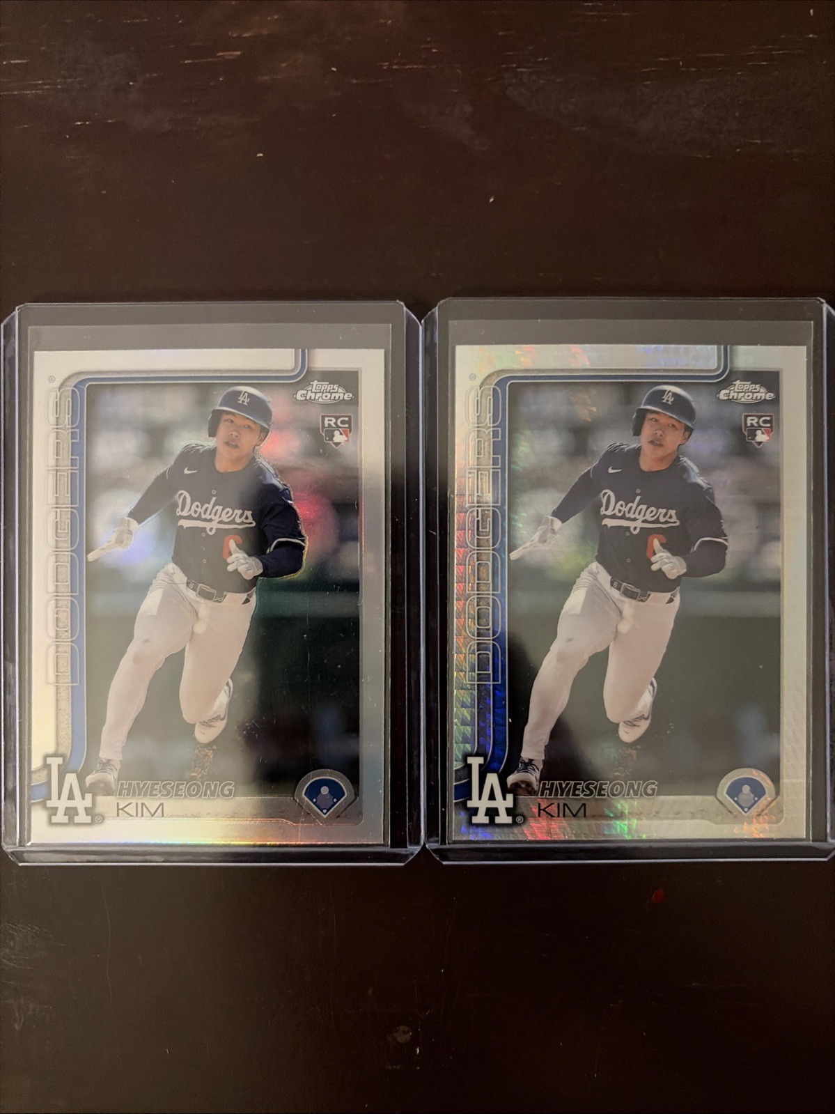 2025 Topps Chrome - Hyeseong Kim #152 Refractor and Prism Refractor (RC)