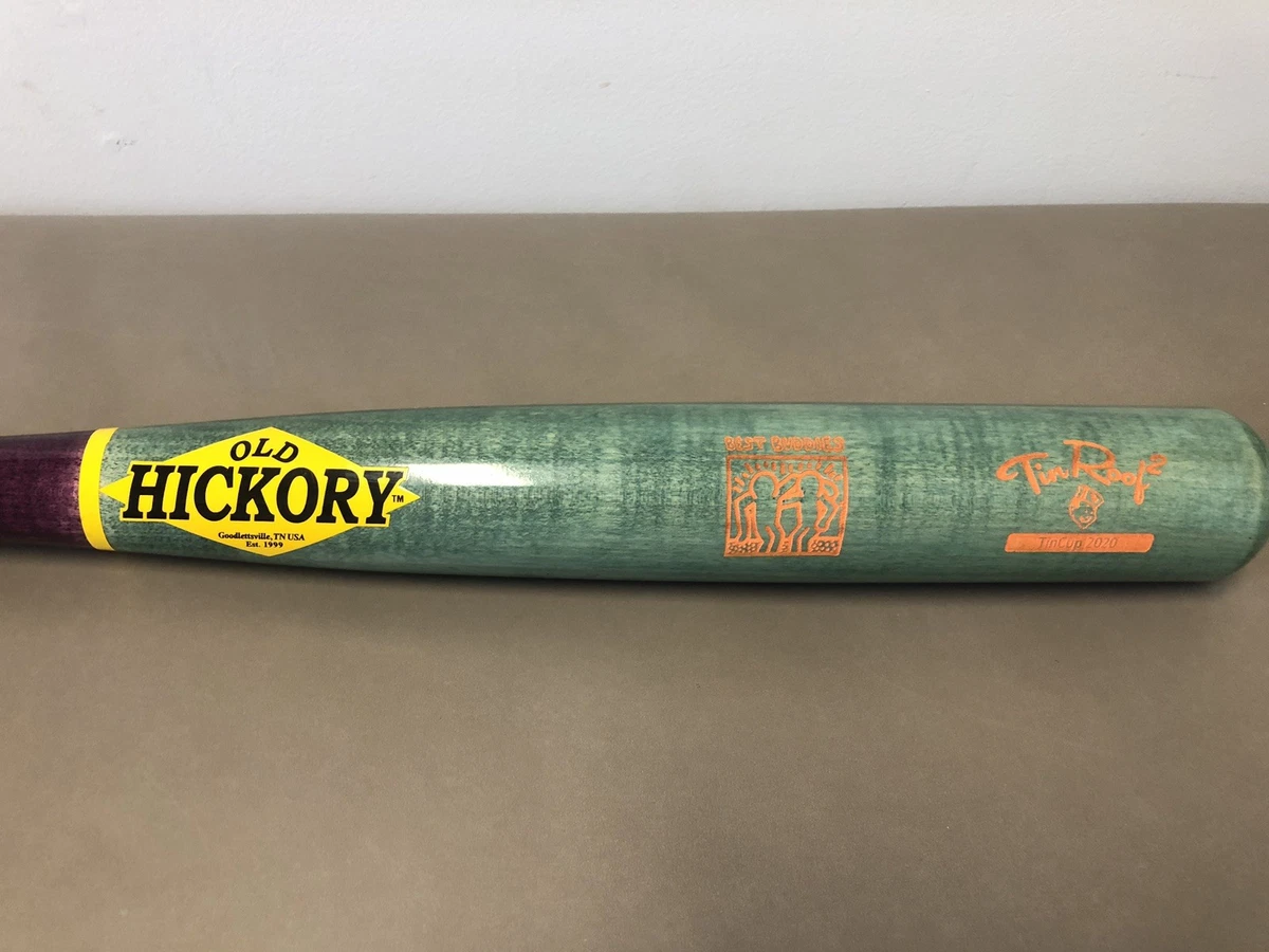 Antiguo bate de béisbol Hickory de Charity TinCup 2020 torneo de golf techo de hojalata 2