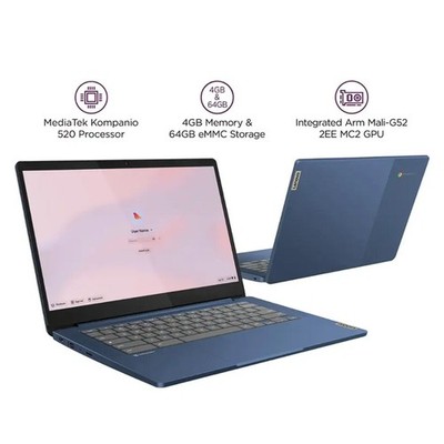 Lenovo IdeaPad Slim3 Chromebook 14''FHD Laptop 4GB RAM 64GB EMMC Chrome OS