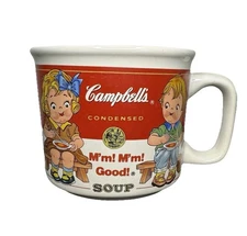 1998 Campbell's Soup Porcelain Mug Mm! Mm! Good! Vintage Westwood Stoneware