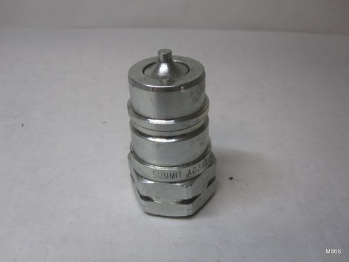 Single Summit AC34M-12N 3/4" NPT Hydraulic Quick Connect Male Coupler Poppet