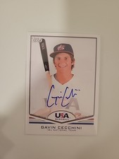 2011 Topps USA Baseball Team - Autographs Gavin Cecchini #USA-A45 (AU, RC)