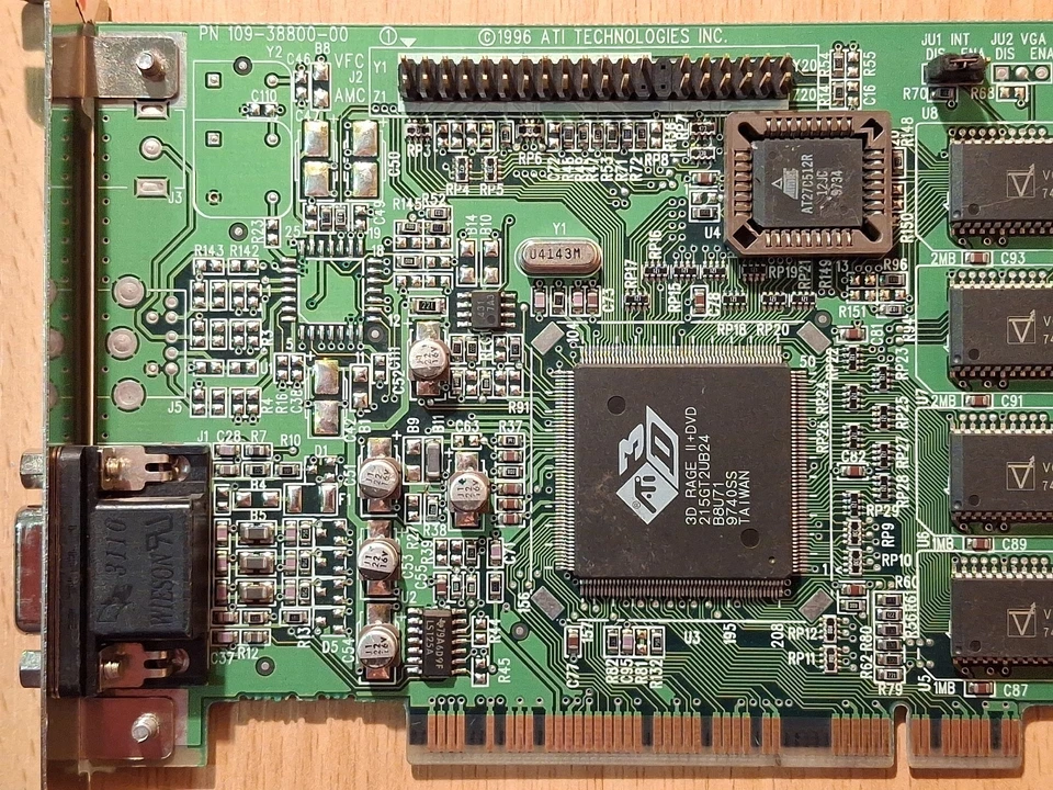 Graphics video card ATI 3D Rage II+DVD PCI (#02) - Image 2 of 4