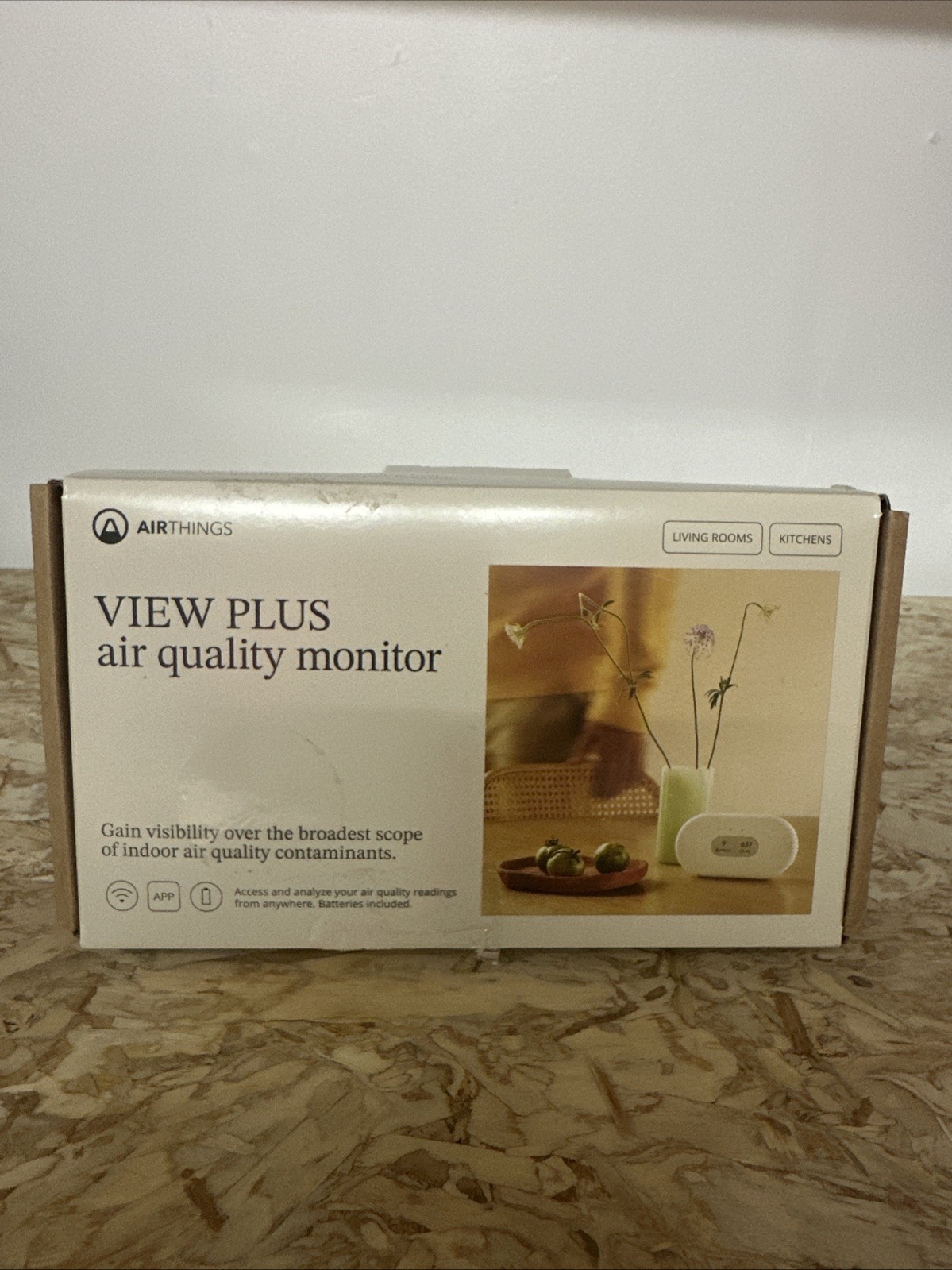 Airthings 2960 View Plus Radon &Amp; Air Quality Monitor - Humidity And Co2 - Used