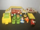 VINTAGE 1979 FISHER PRICE LITTLE PEOPLE CAMPING AND CAR SET #992