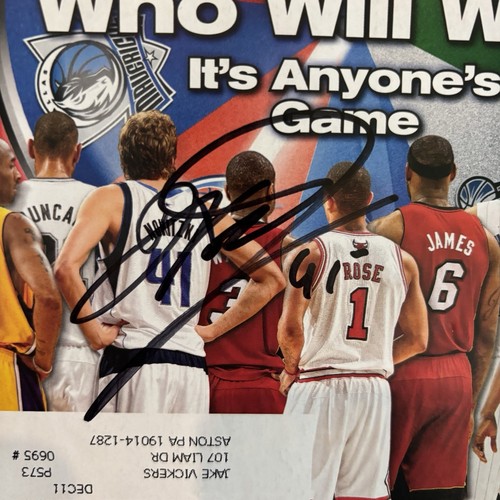 Dirk Nowitzki Signed SI Magazine Dallas Mavericks Autograph JSA COA - Picture 2 of 7