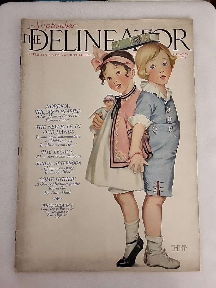 Magazine De Mode Vintage "The Delineator" - Édition De Septembre 1916, Illustré, En Bon état