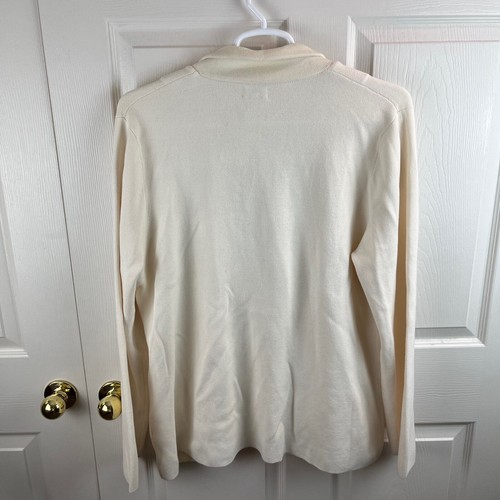 Maglione-Blazer donna J.Crew scuolaboy panna avorio taglia 2XL nuovo con etichetta - Foto 3 di 3