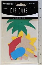 Beach Die Cuts 6 Paperbilities Scrapbook, craft, NEW