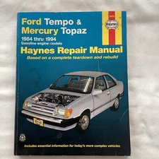Haynes Automotive Repair Manual Book 36078 1984-1994 Ford Tempo Mercury Topaz