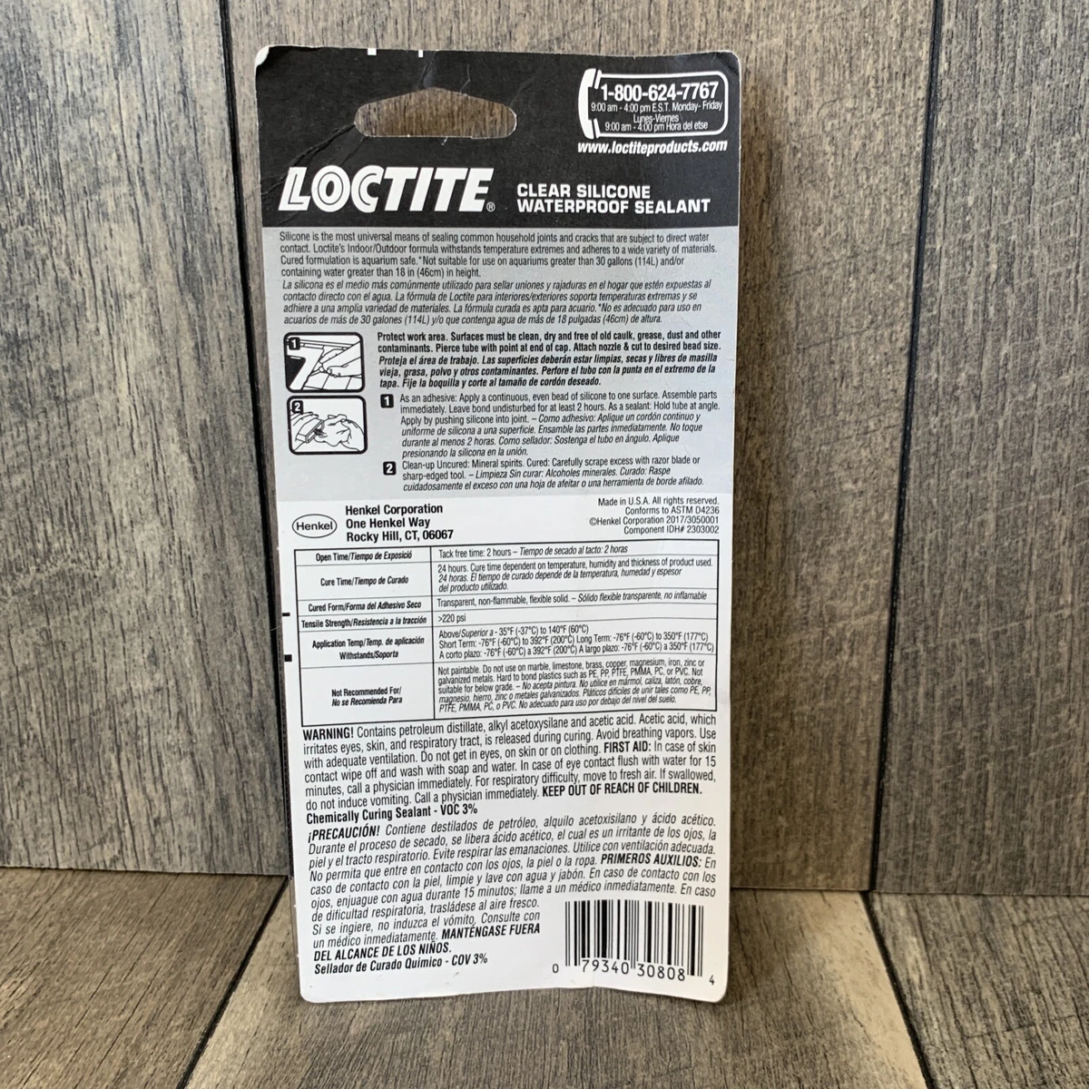 Loctite Silicone Waterproof Multipurpose Adhesive Sealant 2.7 oz