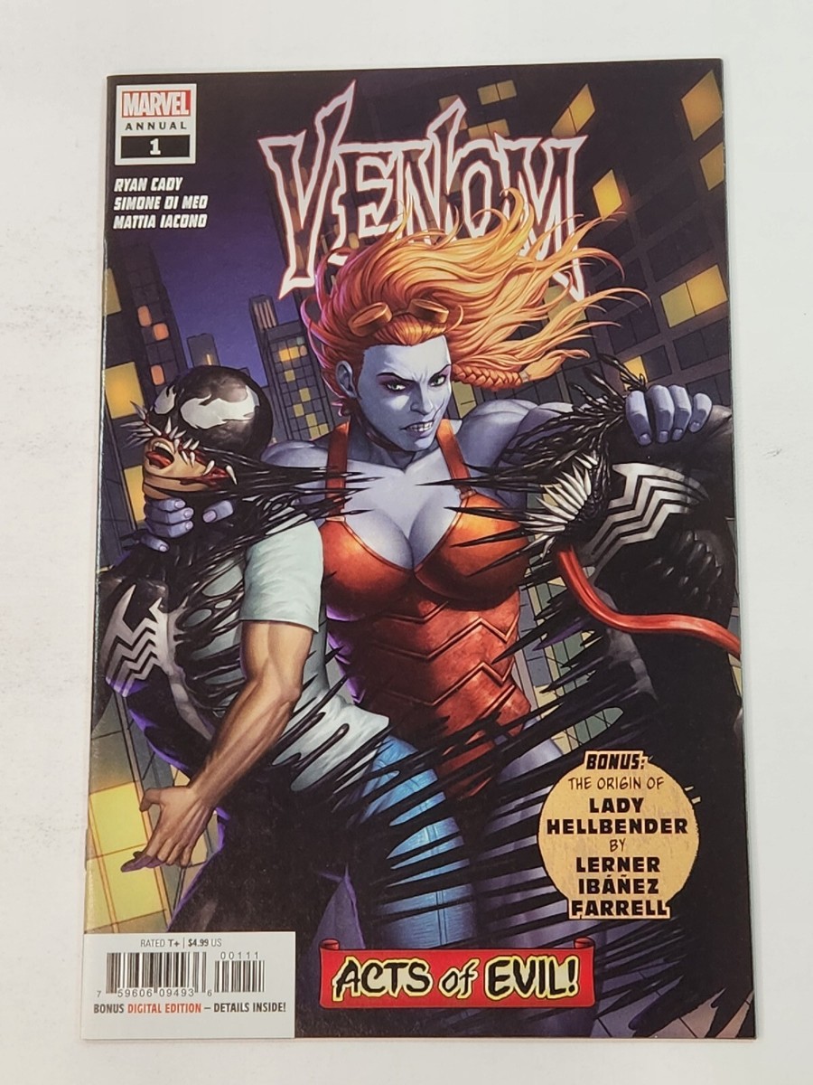 Venom Annual 1 Origin of Lady Hellbender Marvel Comics 1st Print