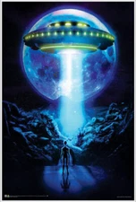 Space Road by Jonathan Gay Non-Flocked Blacklight Poster 24.5" x 36.5" Laminated