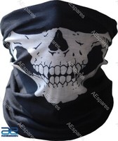 Packung Mit 2 Schwarzen Nahtlosen Totenkopf-Gesichts-RöHrenmasken