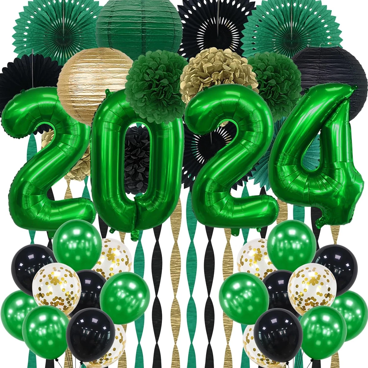 2024 Graduation Decorations Green,Graduation Party,Green St. Patrick'S Day  2024