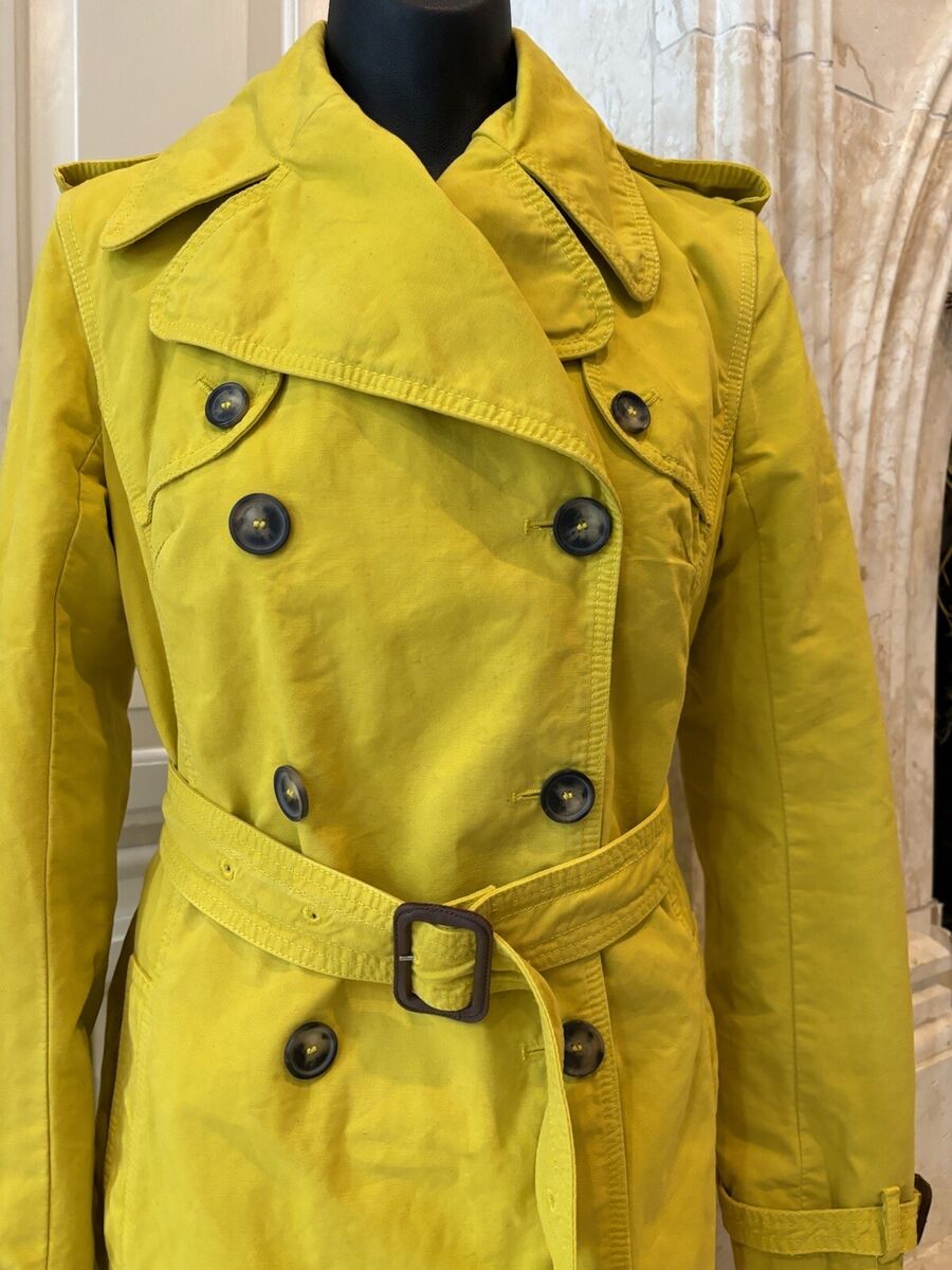 Burberry London Yellow Trench Coat ( US 6 ) | eBay Burberry London Yellow Trench Coat ( US 6 ) | eBay