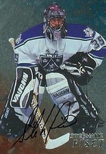 Stephane Fiset autographed Hockey Card (Los Angeles Kings) 1998 BAP #214