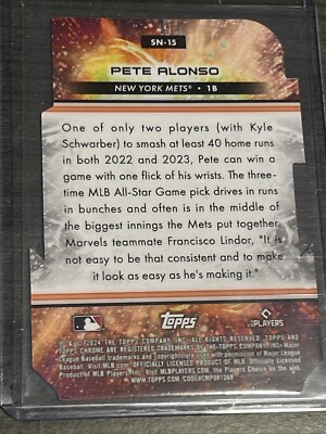 2024 Topps Chrome Cosmic Pete Alonso Stella Nova SSP - New York