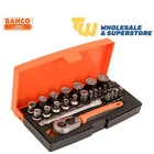 Bahco SL25 1/4" Drive 25 Piece Metric Ratchet Socket Screwdriver Hex Bit Set
