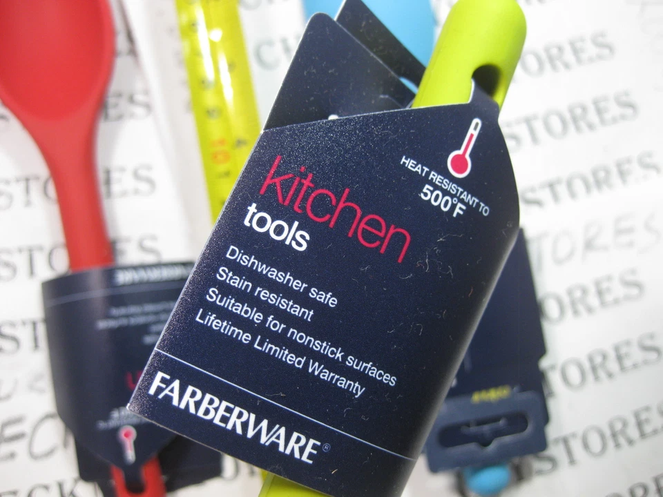 Cuchara de cocina pequeña de silicona Farberware Professional Colourworks resistente al calor Foto 3 de 4