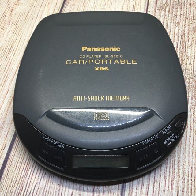 Panasonic Portable CD Player Sls221c With Headphones Fast B20 for