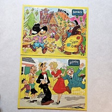 Jaymar Inlaid Vintage Cardboard Puzzle Blondie  Snuffy Smith