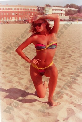 pretty woman glamour pose bikini  / lingerie  35mm Negative  V1a2