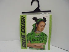 NEW! Teen/Adult Billie Eilish Costume ACCESSORY KIT Headwrap Necklace Snake Ring