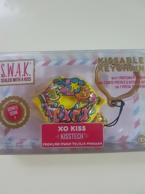 Porte-clés Rétro WowWee 'Sealed With A Kiss' (S.W.A.K) - Série Kissable 1 - Neuf Avec étiquettes