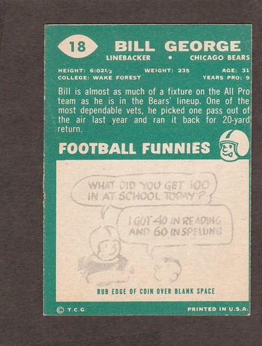 1960 Topps Football Singles - SELECT FROM A VARIETY OF CARDS - - Picture 19 of 151
