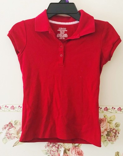 IZOD Schoolwear Red Polo Shirt S 7 8 | eBay