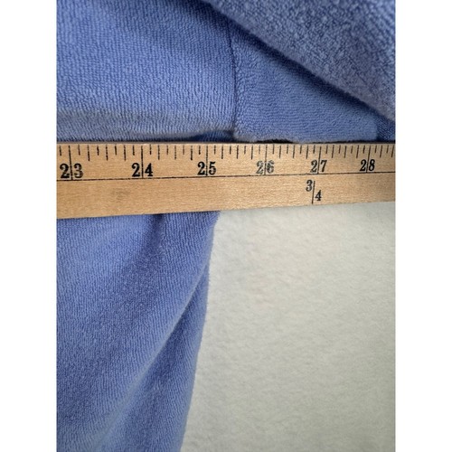 Aerie Terry Cloth Cinch Sweatshirt blue relaxed beach lounge sz XL blue - Picture 5 of 8