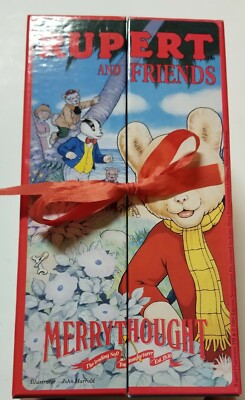 Rupert and Friends Merrythought Vintage and VHTF Rare Teddy Bear