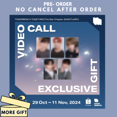 MORE GIFT - TXT SANCTUARY FANCALL EVENT SHOPEE KPOPMERCH PHOTOCARD