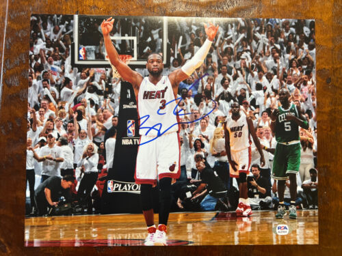 Dwyane Wade Signed 11x14 Photo PSA DNA Coa Autographed Miami Heat - Zdjęcie 1 z 5