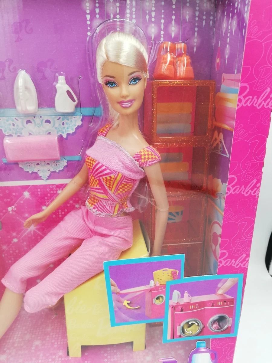 Barbie Spin to Clean Laundry Room T7182 Mattel 2011 HTF NIB eBay
