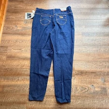 VTG PS Gitano Barrel Leg Jeans  Pleated Womens Size 38 Blue Denim NWT