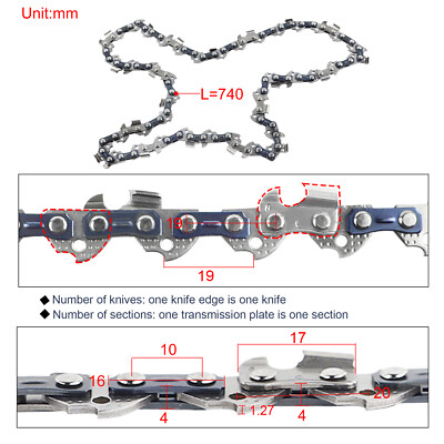 Catena Di Ricambio Per Potatore WG324E E WG325E - 0,3" 1,1 Mm 28 Maglie