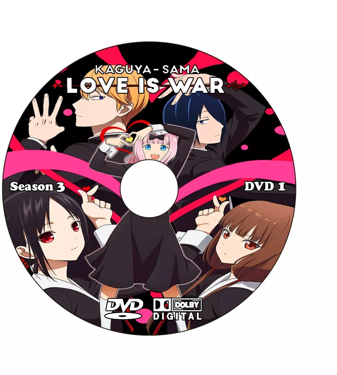 Kaguya-sama: Love Is War (Season 1-3: VOL.1 - 37 End) ~ English Version ~  DVD ~