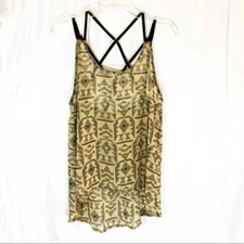 Womens Marisol multi strap cami w/ Aztec design size medium