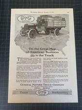 Antique vintage 1915 gmc trucks print advertisement