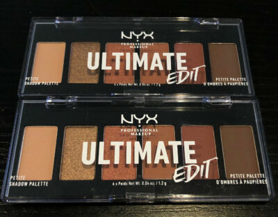 2 NYX Ultimate Edit Petite Shadow Palette,Eyeshadow Palette,Warm Neutrals USPP01