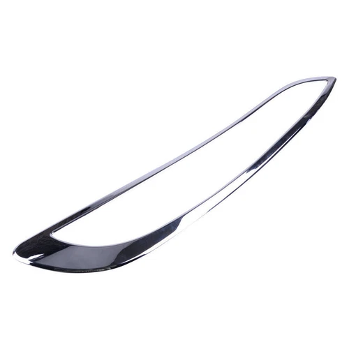 2Pcs ABS Chrome Daytime Running Light Decor Cover Trim For Jeep Cherokee 2014-18 - Picture 8 of 9