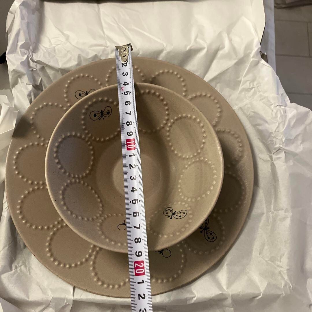 Mina Perhonen Tambourine Bit Light Brown 2 Plate 2 Bowl 4