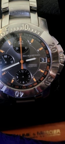 Baume & Mercier Capeland Xlc 200 Chrono In Mint Cond. Orig Box - Picture 2 of 7