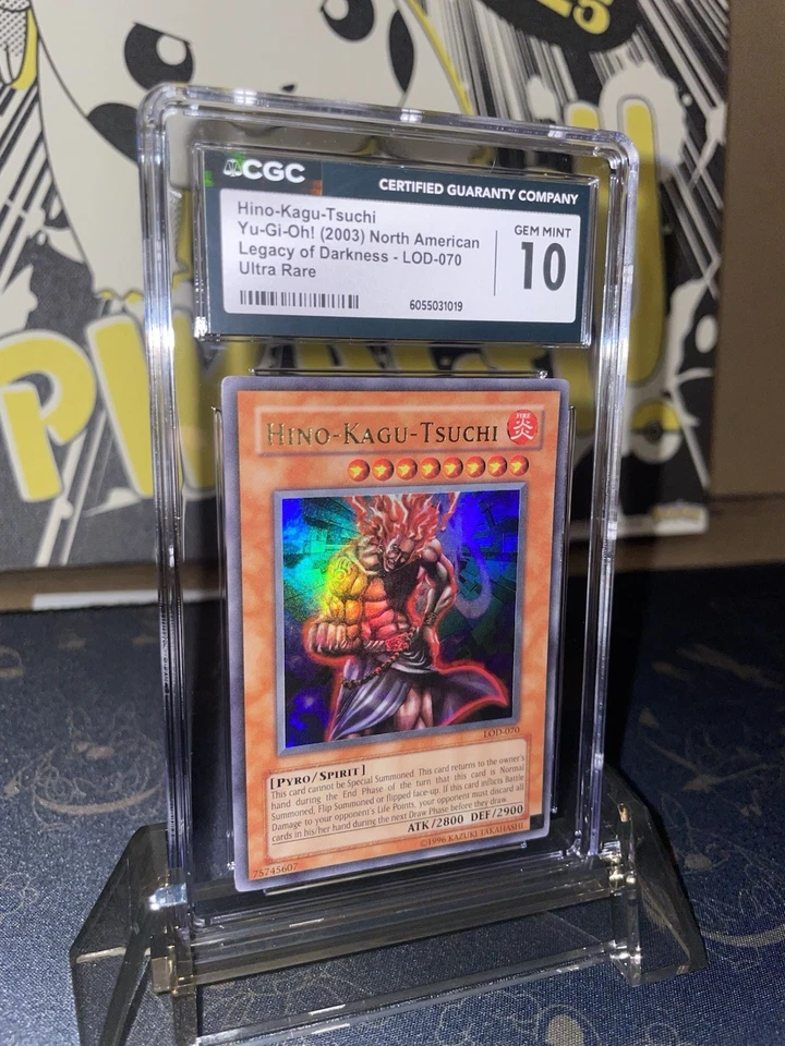 2003 Yugioh Legacy of Darkness Hino-Kagu-Tsuchi UR - CGC 10 - Image 2 of 4