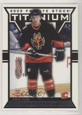 2002-03 Pacific Private Stock Titanium Retail 483/1475 Chuck Kobasew #108 1u6