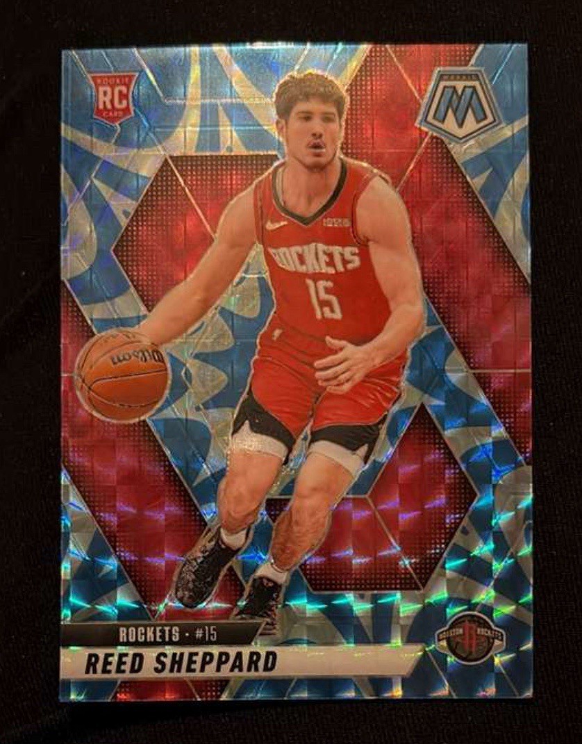2024-25 Panini Mosaic - Reed Sheppard #249 Reactive Blue Mosaic Prizm (RC)